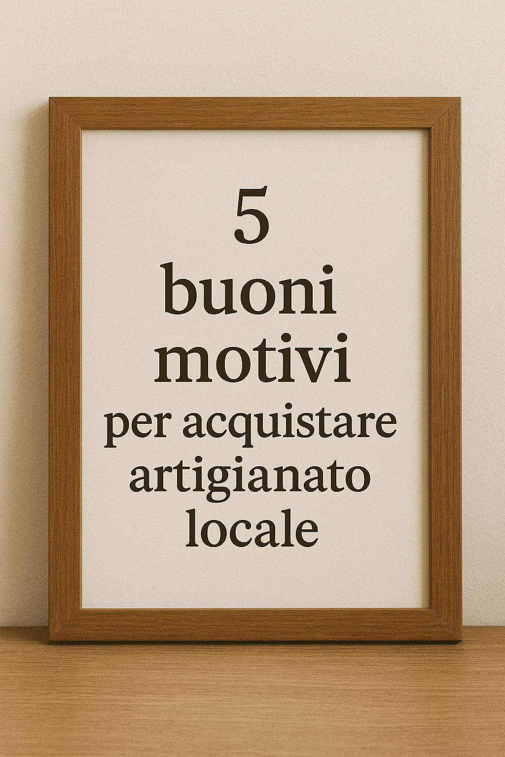 5 buoni motivi per acquistare artigianato locale