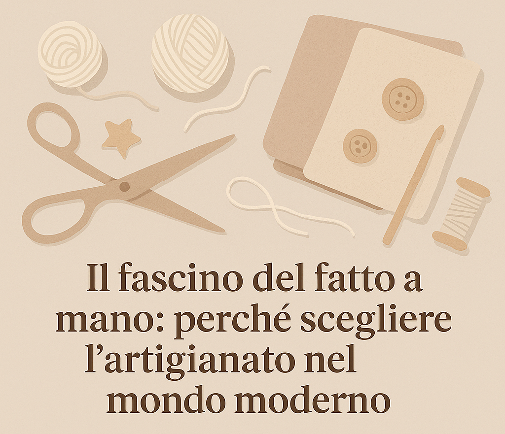 Il fascino del fatto a mano: perchè scegliere l'artigianato nel mondo moderno