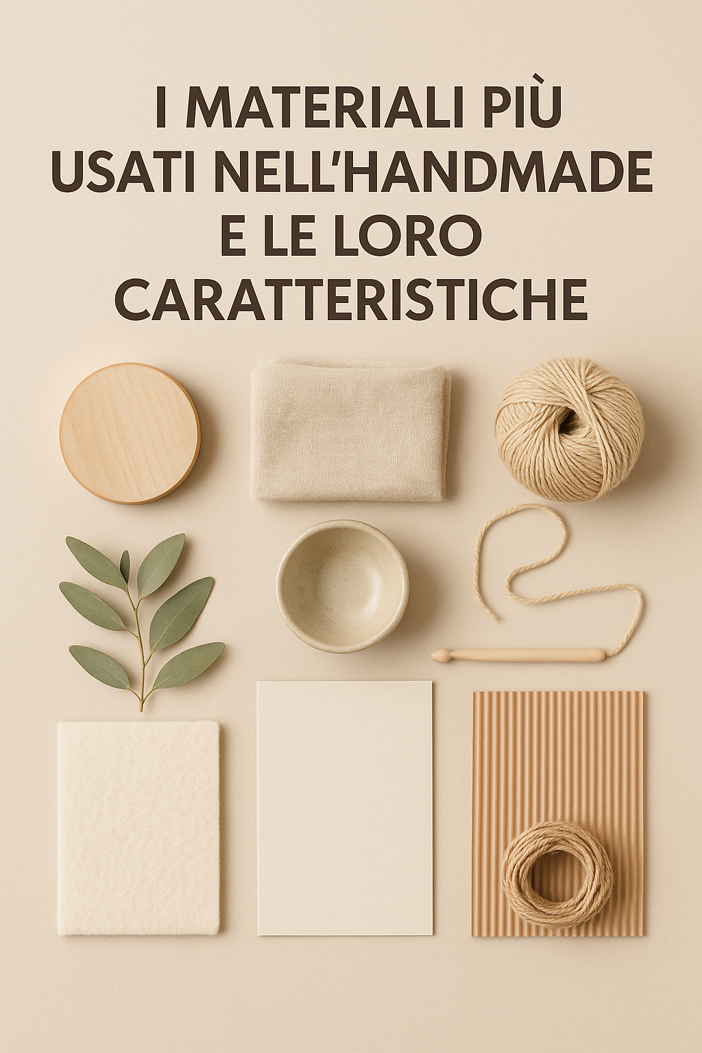 I materiali più usati nell'handmade e le loro caratteristiche