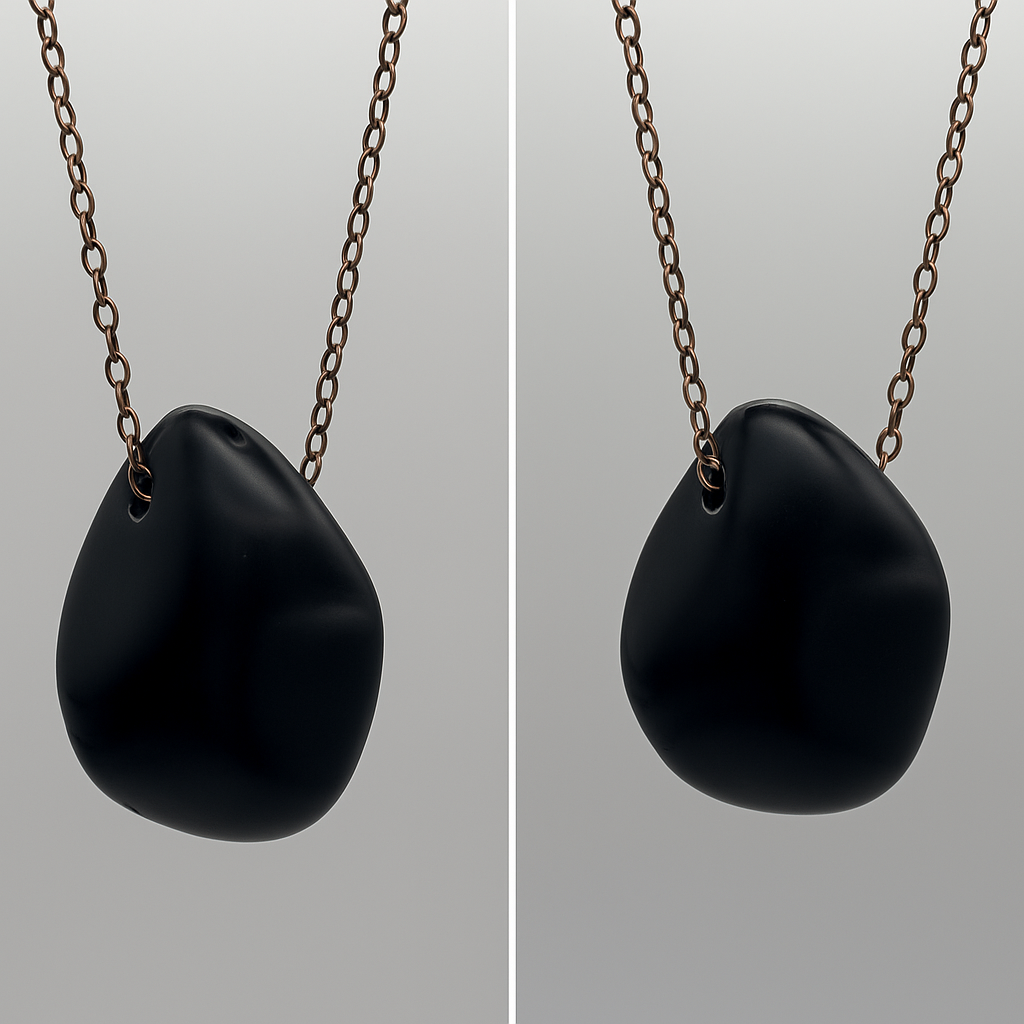 Collana in Ossidiana Argentea – Eleganza e Protezione