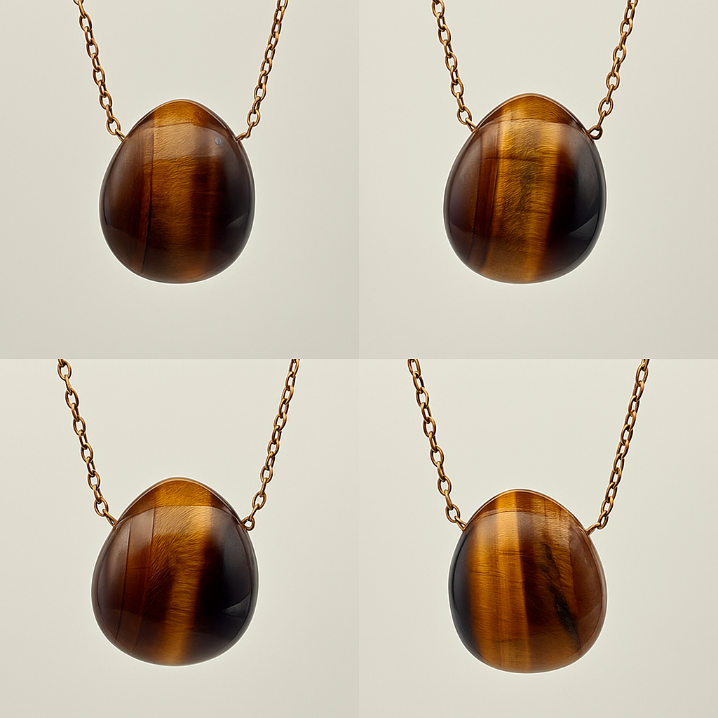 Collana in Occhio di Tigre Fatta a Mano – Forza, Protezione e Stile Naturale