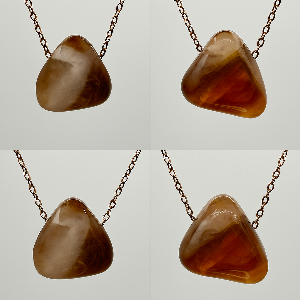 Collana in Quarzo fumé Fatta a Mano – Eleganza e protezione naturale