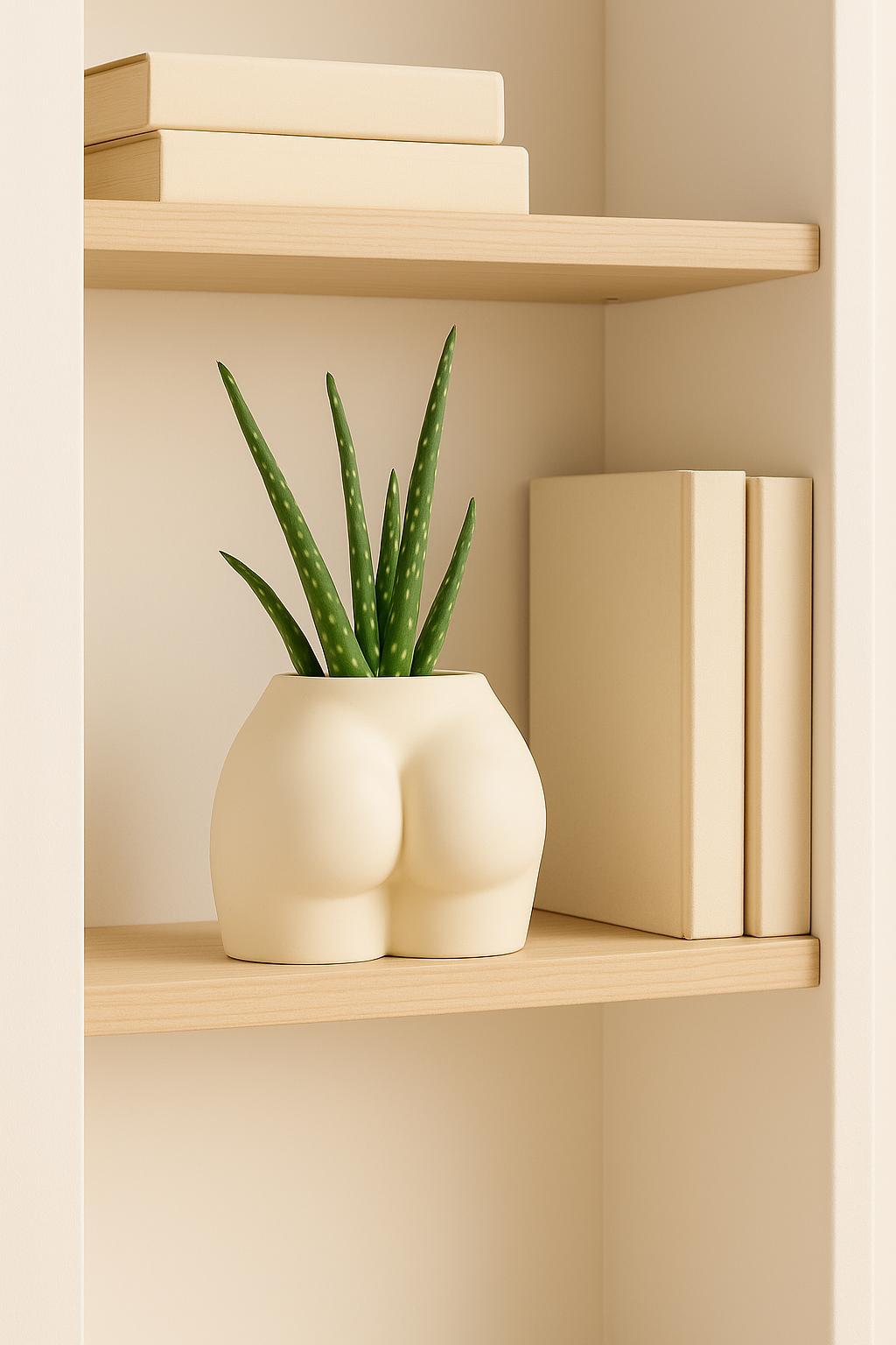 Vaso hand-made in gesso