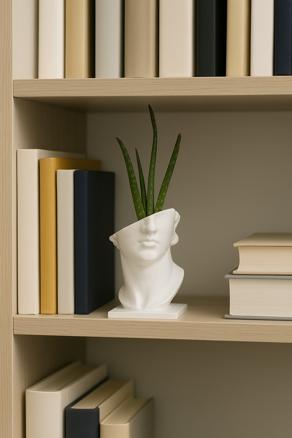 Vaso decorativo busto scultoreo in PLA ecologico – Stampato in 3D, personalizzabile e disponibile in diversi colori