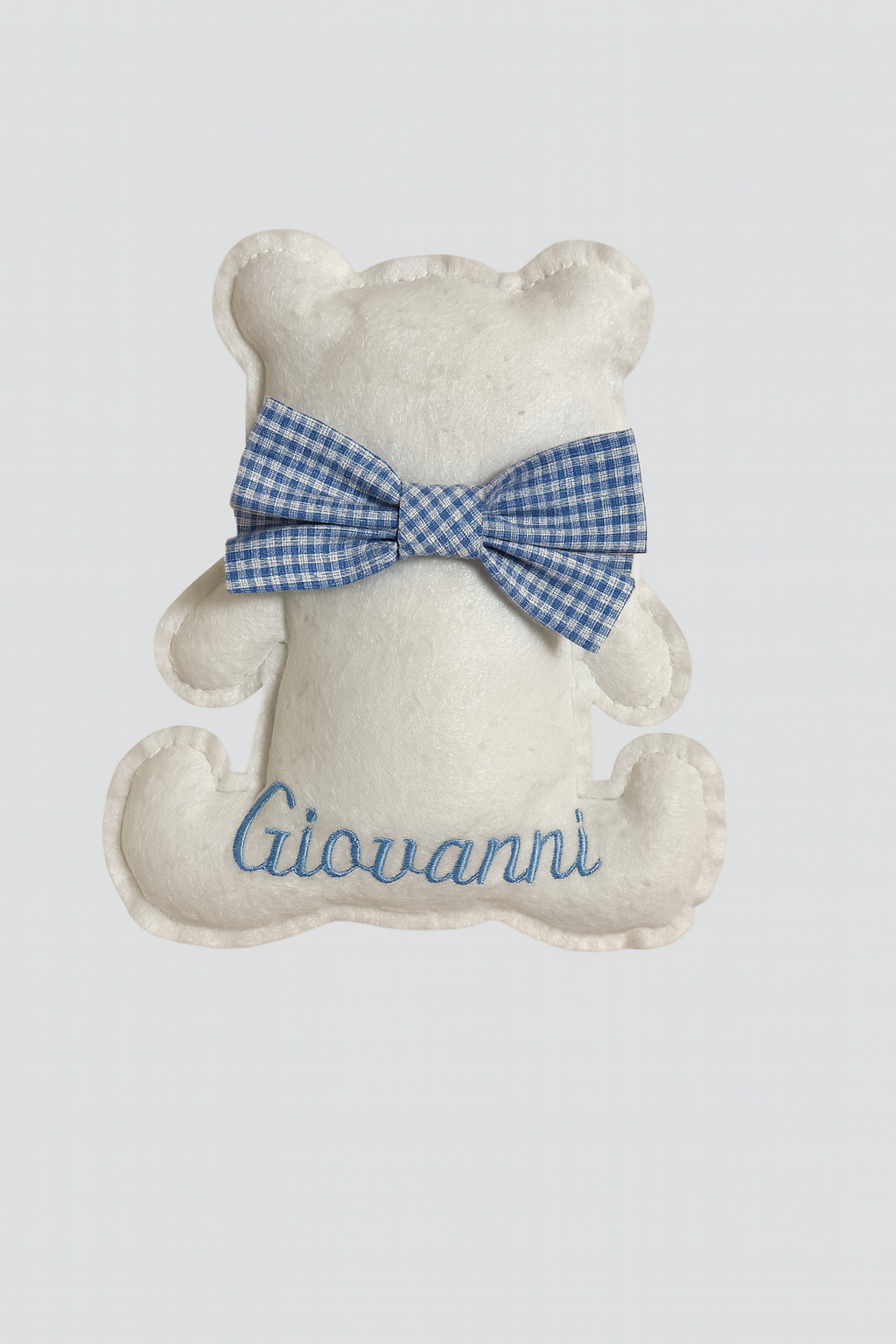🧸 Orsetti in Lino Personalizzati con Nome e Fiocco – Idea Regalo Unica per Nascite, Battesimi e Camerette